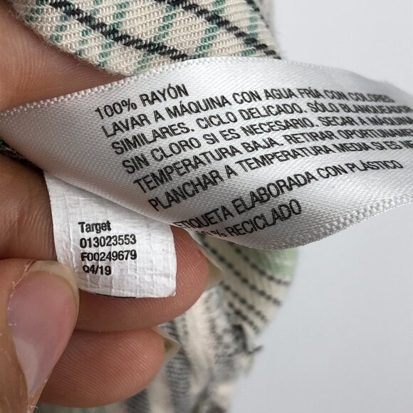 Universal Thread Goods Light Green Short Sleeve Plaid Button up Shirt M - Picture 8 of 15